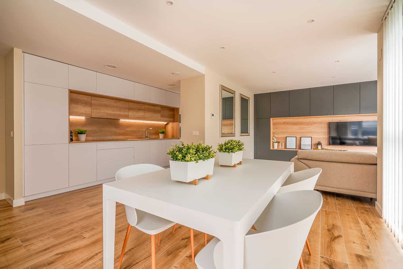 Cocina con entrepaño amarmolado · vista 7