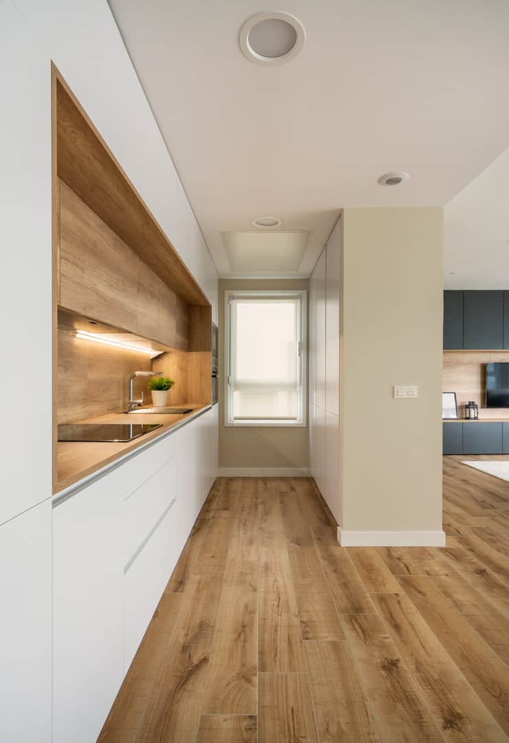 Mueble de salón antracita y madera · vista 2